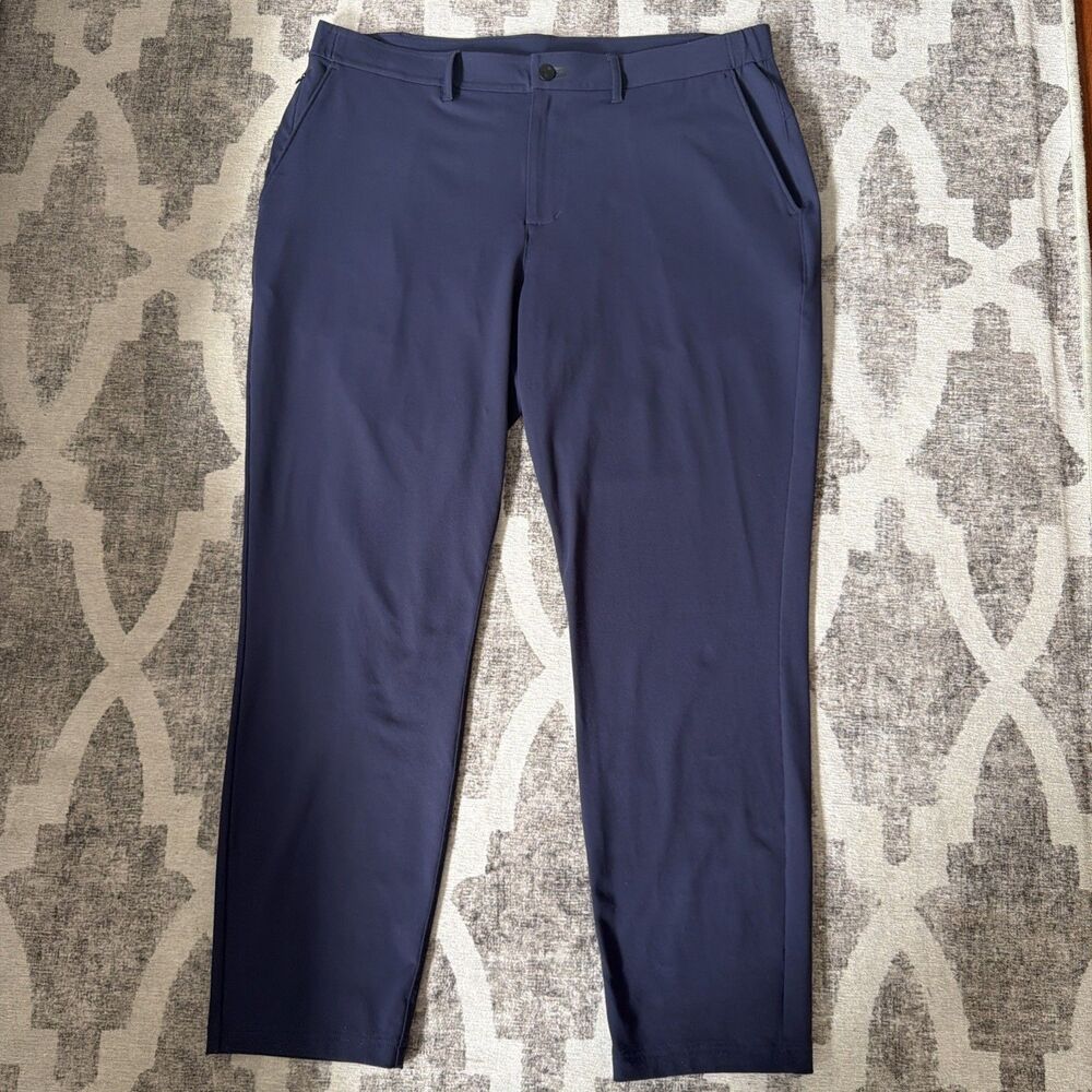 Public Rec Mens All Day Every Day Pants Navy Blue PONT0069 Nylon Spandex 36x30